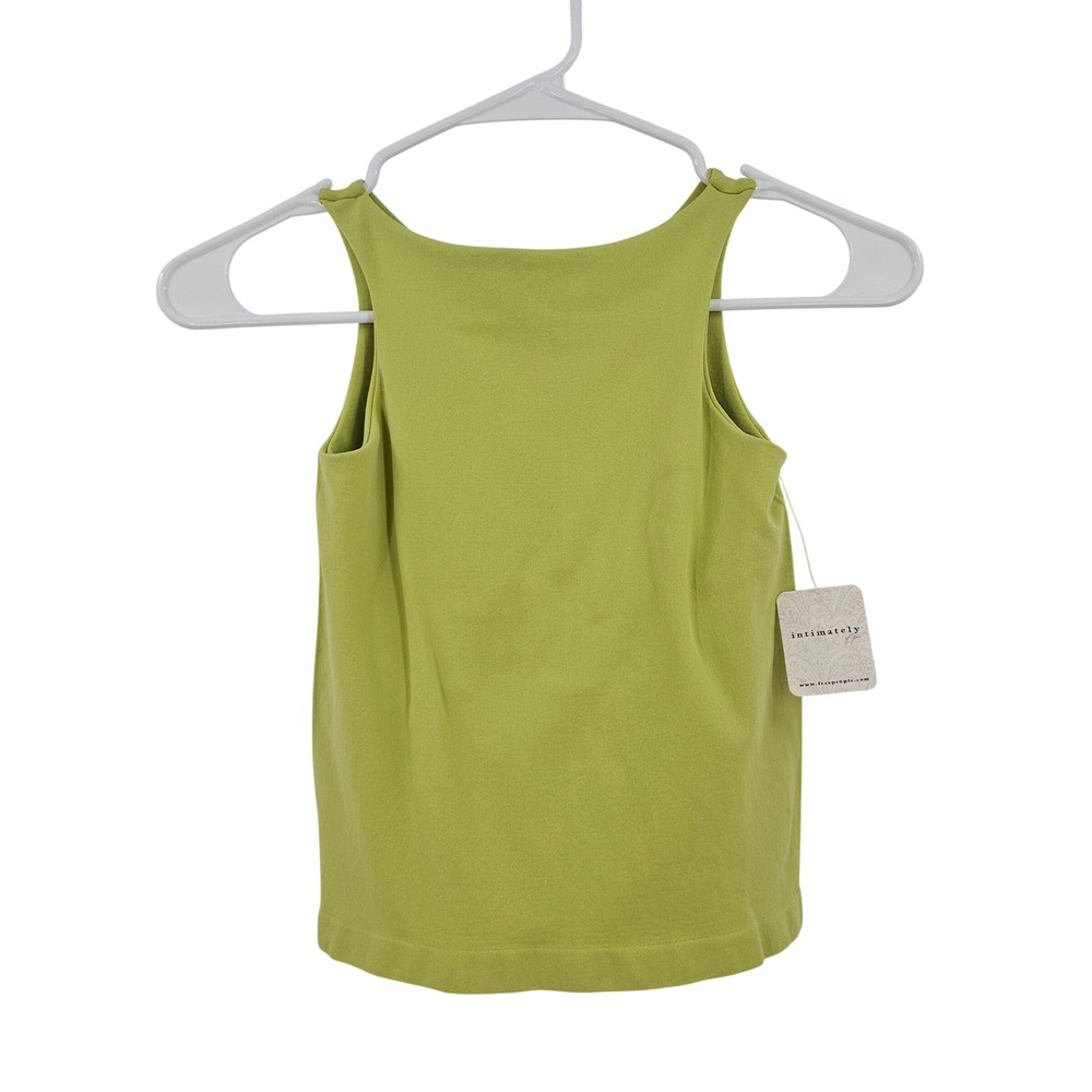 Free People Intimately Tank Top Green Stretch Clean Lines Cami Workout NWT M/L